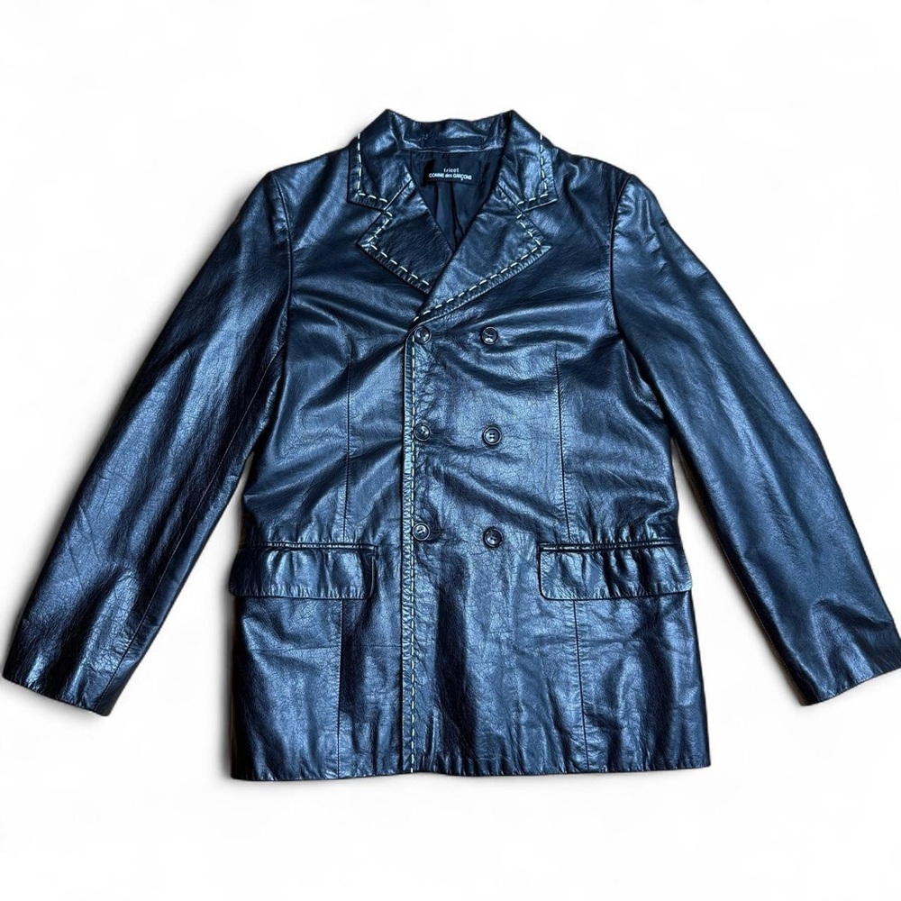 Vintage Comme des Garçons double breasted leather jacket 🧥